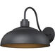 Levitt 1 Light 11.63 inch Natural Black Outdoor Wall Light